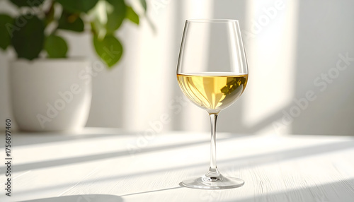 glass of white wine