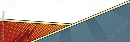 Pop Art Comic Footer 