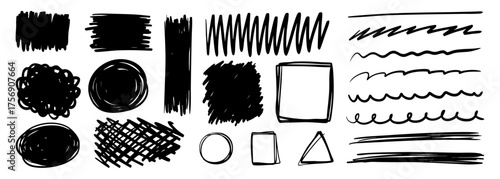 手書きのあしらい・線セット