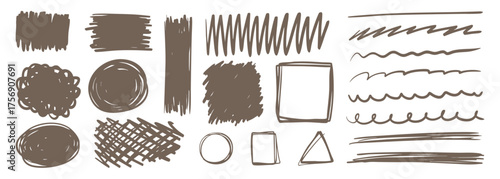 手書きのあしらい・線セット