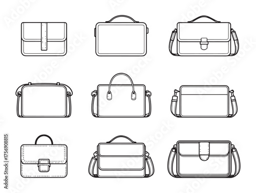 Crossbody Bag Line Art Everyday Essential Fashion