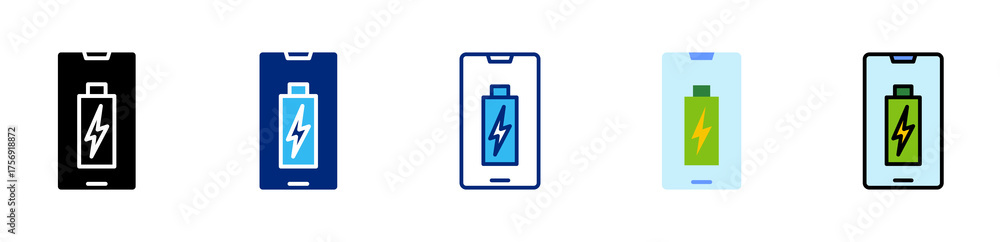 Obraz premium battery multi style icon
