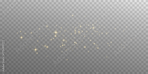 Shimmering yellow glow with confetti bokeh and smoothly moving particles.