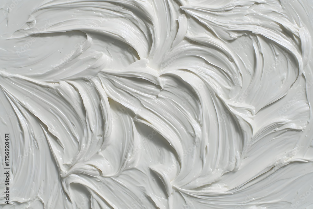 Fototapeta premium Textured White Plaster Creates An Abstract Form