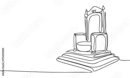 Royal Throne One Line Drawing