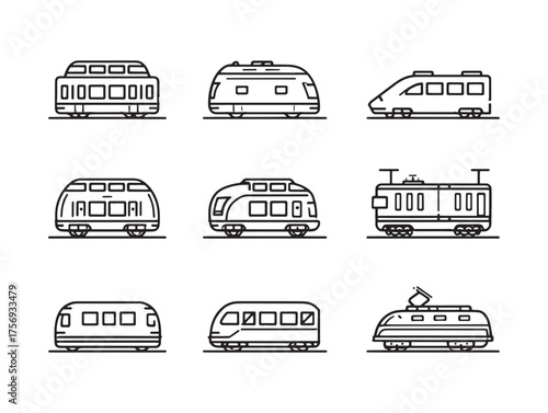 Double Decker Train Line Art Adventure