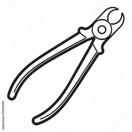 pliers isolated on white background