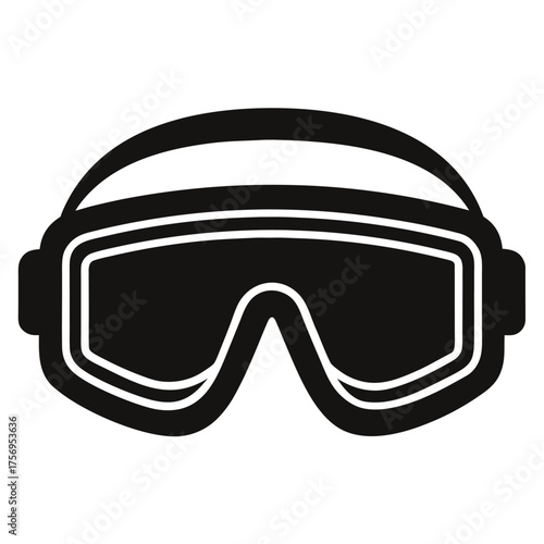 ski goggles isolated on white