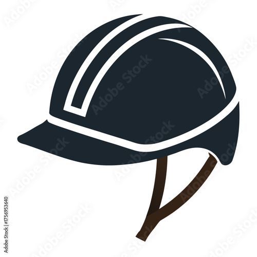 vector illustration of a helmet
