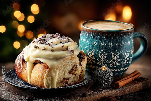 Festive cinnamon rolls with...
