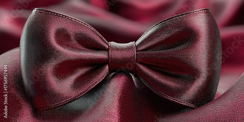Satin ribbon bow texture Ch...