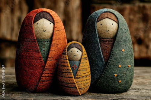 Handmade felt nativity set ...