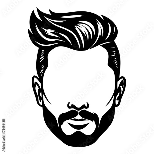 Men’s Hair Style Vector Set | Realistic Male Haircut Collection for Barber, Fashion, and Avatar Design.