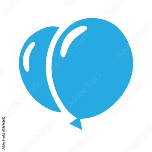 Blue Balloons Icon