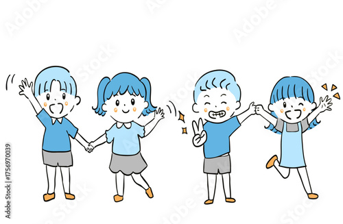 仲良しのお友達４人