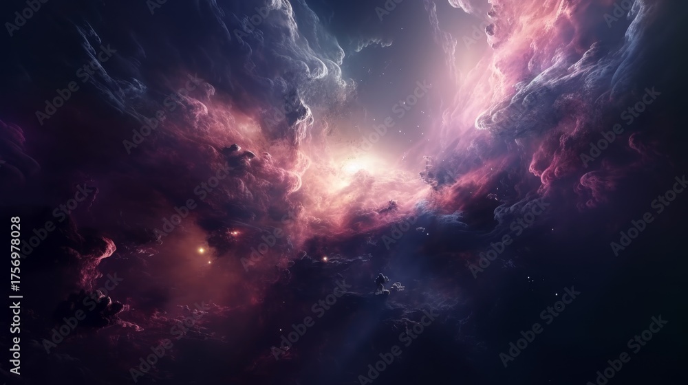 Naklejka premium 성운