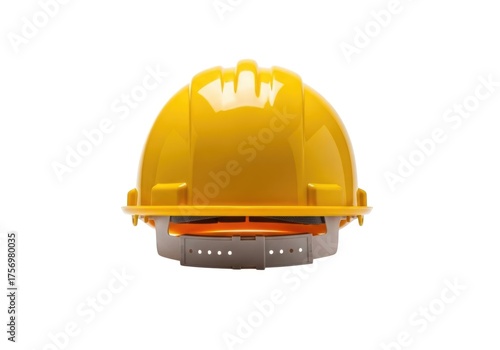 Yellow hard hat isolated on white background