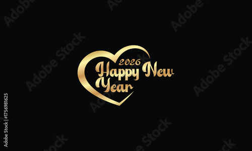 2026 happy new year logo text design set 2026 number design template collection