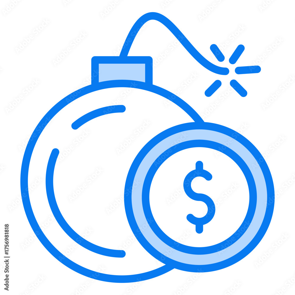 Obraz premium Debt Icon