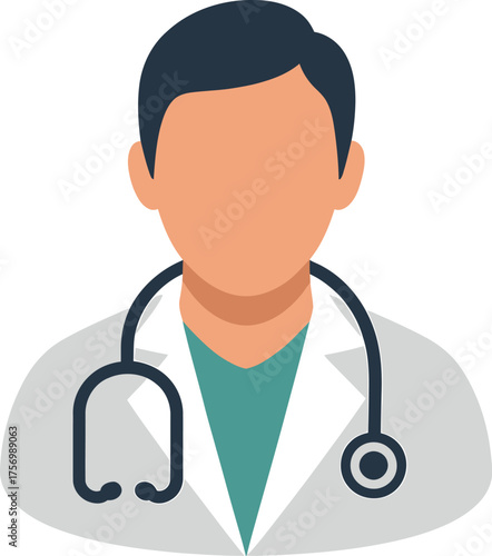 Simple Doctor Illustration Avatar Medical Professional Health Care Physician Profile