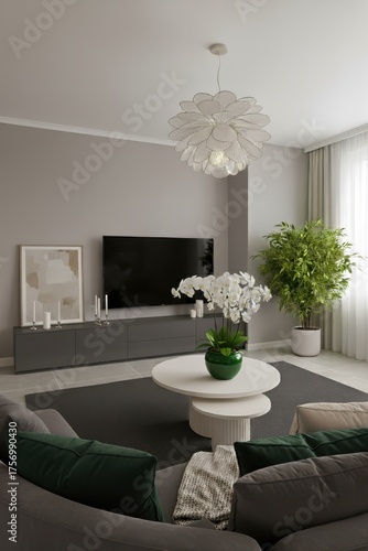 Interior design of a living room