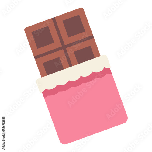 chocolate bar icon flat icon