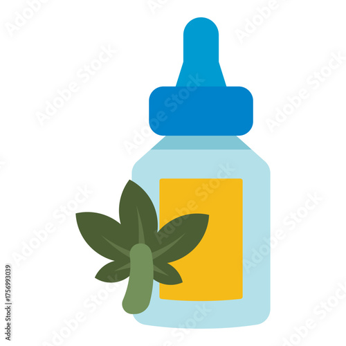stevia liquid sweetener icon flat icon