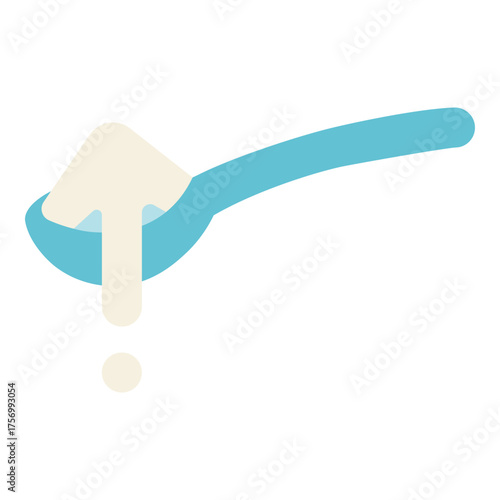 spoon full of sugar icon flat icon