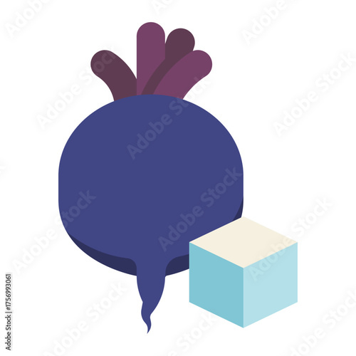 sugar beet icon flat icon