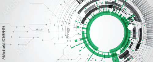 Abstract scientific circuit technology concept board background