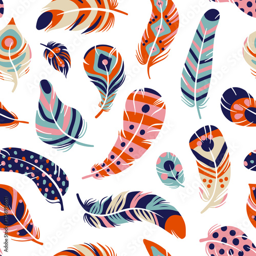 seamless pattern with abstract elements