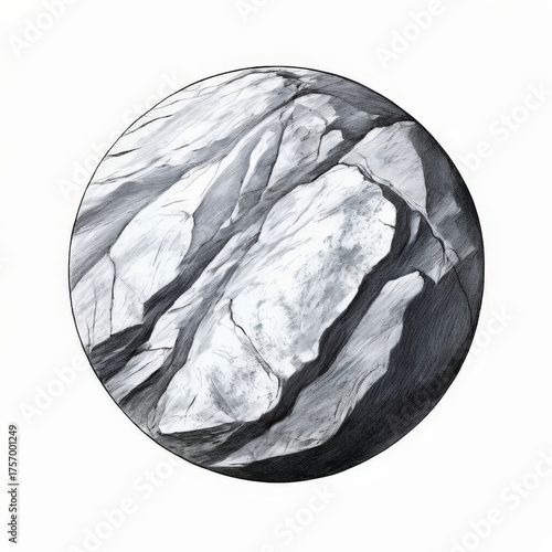 an AI Image Generator, Close-up Illustration of Realistic Rough Rock Texture