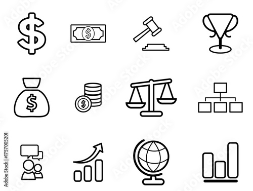 money bag icon collection Save money sign. Cash, loan, coin, dollar, saving, budget, earning money, revenue symbol. Hands holding dollar coin flat and line style - stock vector	
