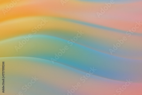 Abstract pastel gradient background with smooth wavy shapes in warm and cool tones, perfect for modern design, web, and digital art projects..