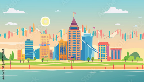 vector illustration of city skyline