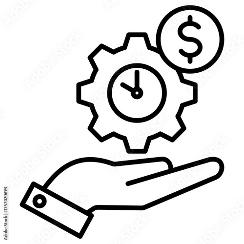 Operational Efficiency Outline Icon