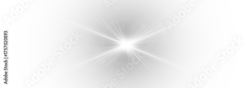 Elegant gray sparkle PNG with radiant beams and luminous flares. Bright highlights create subtle elegance and dynamic energy. Perfect for digital design, abstract visuals, or modern compositions.