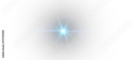 Luminous blue PNG with sparkling beams and radiant highlights. Bright flares add futuristic elegance, energy, and visual interest. Perfect for digital design, abstract visuals, or neon compositions.