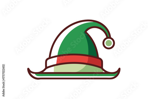 elf hat icon pointed cap fantasy character festive costume playful accessory
