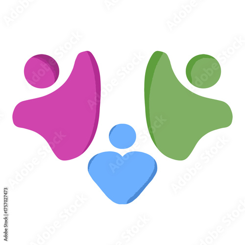 Vibrant community graphic showing diverse group of people connecting and supporting each other, perfect for social impact campaigns and inclusive initiatives