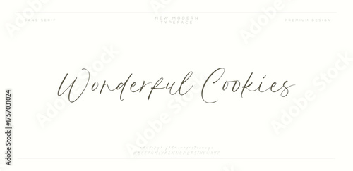 Manual signature for documents on white background. Hand drawn Calligraphy lettering Vector illustration