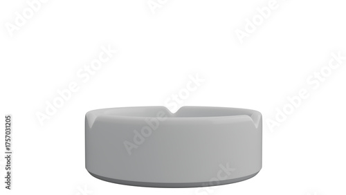 Cuadro en lienzo 3D Render a white ashtray with a gray top