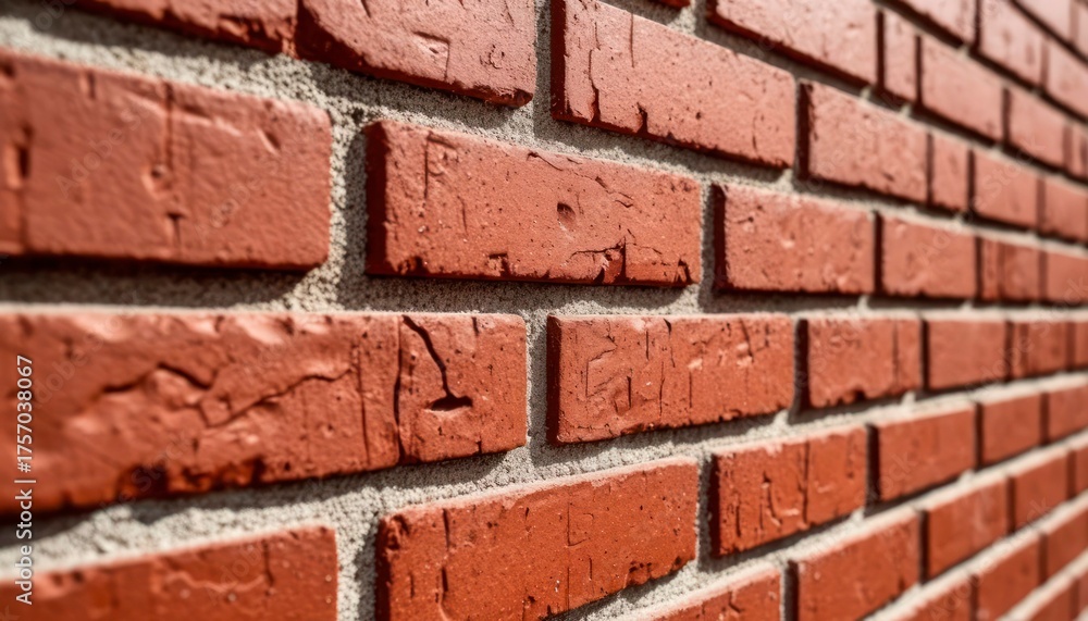 Obraz premium Red Brick Wall Texture — Detailed Architectural Background