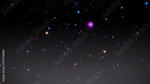Wallpaper Mural Night Sky Filled with Colorful Stars and Celestial Objects Against Dark Background Torontodigital.ca