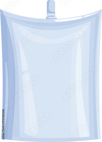 Realistic doypack packaging with screw cap, ideal for storing liquids, powders, or other products