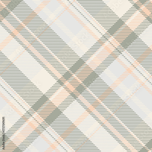November fabric vector pattern, summer texture tartan background. Stripe check plaid seamless textile in sterling silver and pastel colors.