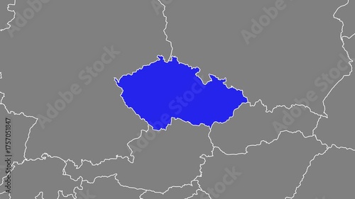 Czechia Map Animation