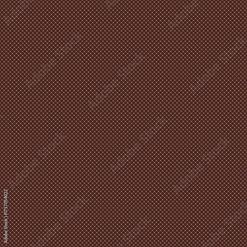 Seamless brown and golden geometric background. Modern ornament with dotted elements. Geometric abstract pattern