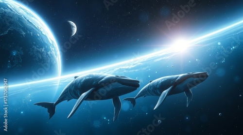 Galactic Whales Humpbacks Soaring Through Cosmic Nebula_6