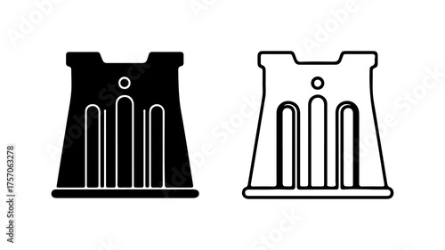 Hourglass icon with transparent background